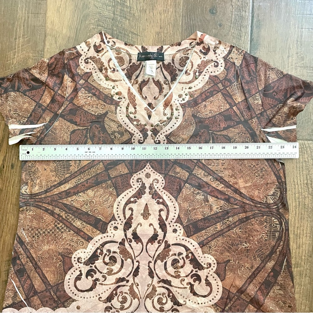 APPROPRIATE BEHAVIOR boho plus size 2X top (18W-20W) - Picture 4 of 8